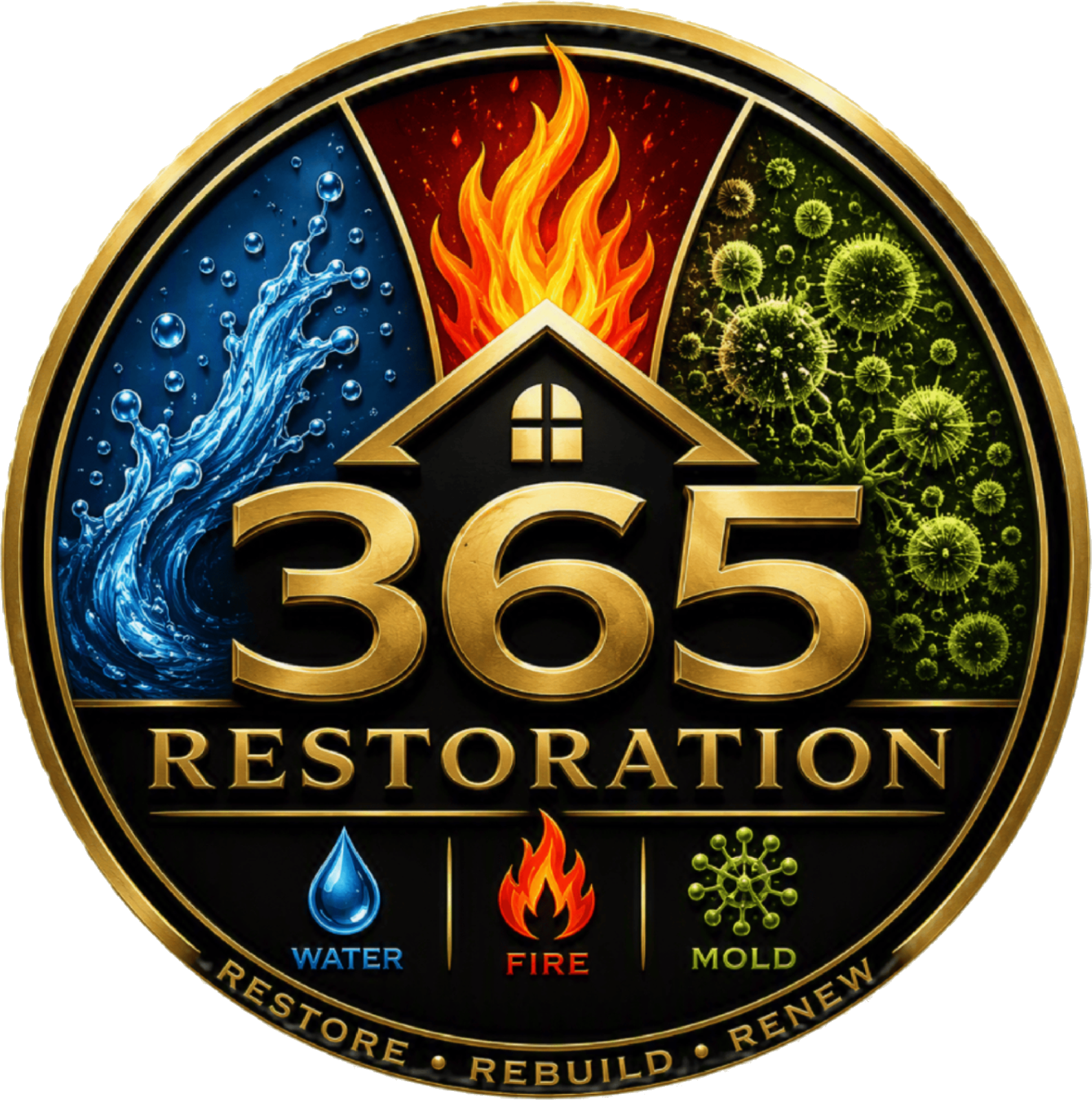365 Restoration logo — Transparent PNG